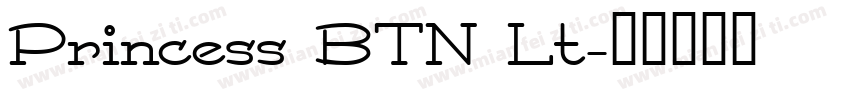 Princess BTN Lt字体转换